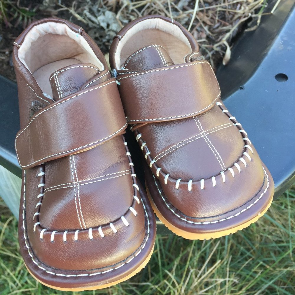 Boys Leather Shoes with Rubber Sole
